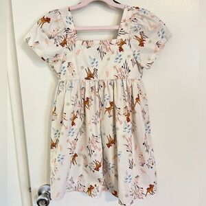 Bambi Print Puff Sleeve Dress – Size 6/7
